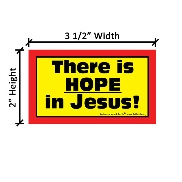 There is Hope in Jesus_Sticker_Dimensions