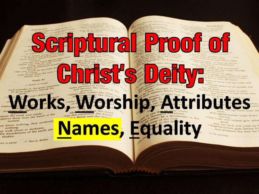 Scriptural Proof of Christ's Deity_by Names